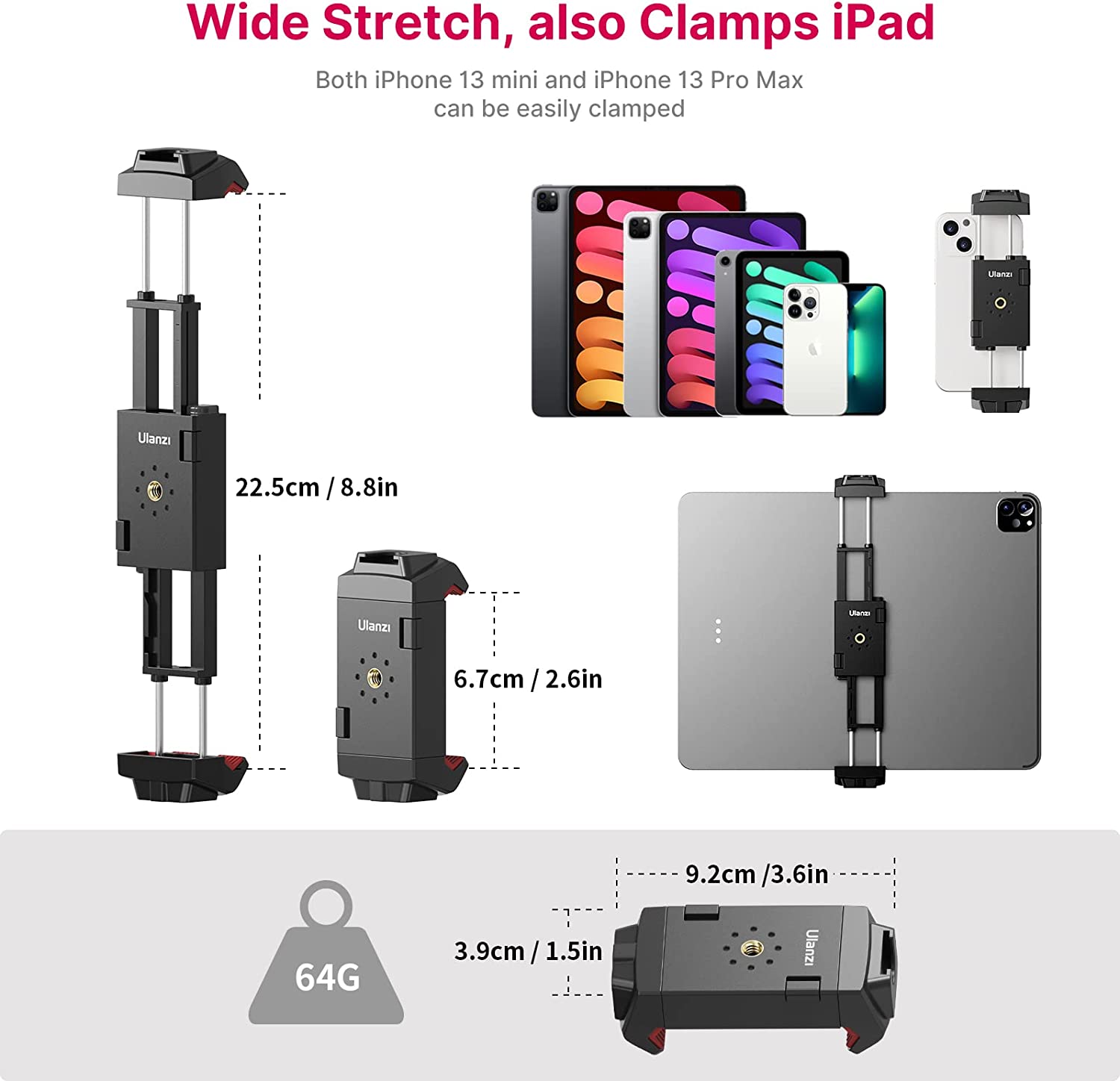 Soporte Para Smartphone y Tablets Ulanzi ST-29