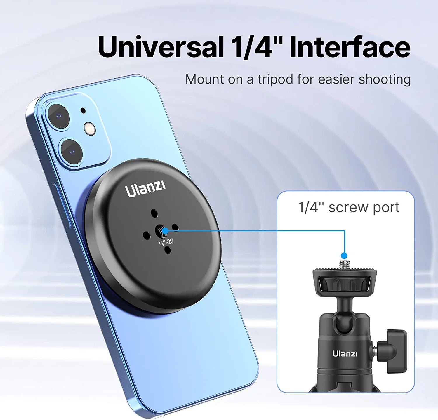 Ulanzi R101 MagSafe Soporte 1/4' Magnetico para Teléfonos
