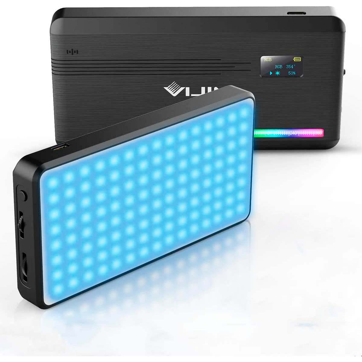 Luz LED RGB Vijim VL196 con Difusor y Panal