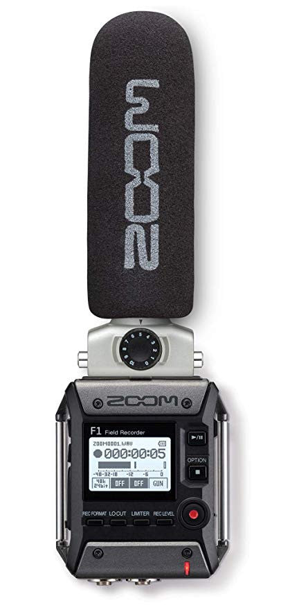 Micro Grabadora de Audio Con Micrófono Shotgun Zoom F1-SP