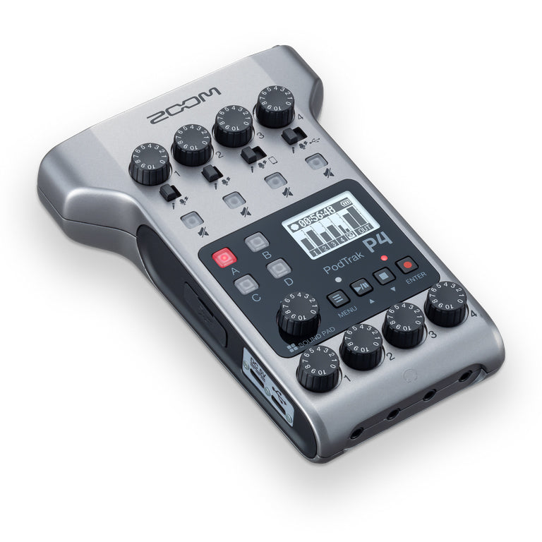 Grabador De Podcasts PodTrak P4 Zoom Multipista Portátil