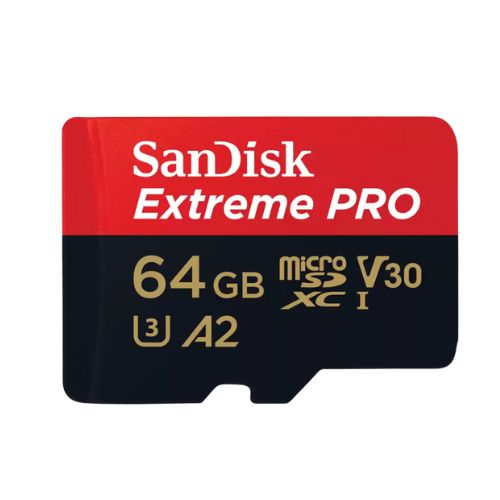 Tarjeta de Memoria MicroSD con adaptador 64GB 200MB/90MB 667X EXTREME PRO