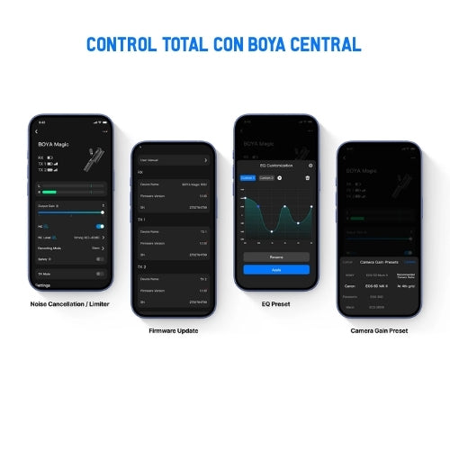 Micrófono BOYA Magic 🎙️ – IA 4-en-1, –40 dB Cancelación de Ruido, 48 kHz/24-bit