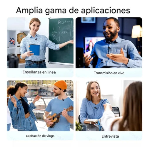 BOYA Mini 2 Personas - Micrófono Inalámbrico con Conector USB-C para Móviles y Tablets