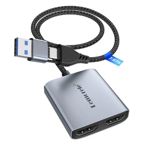 Capturadora de Video 1080P USB y USB-C Lemorele AC07