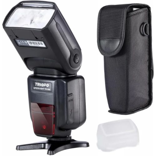 Flash Para Canon y Nikon Alta Velocidad 1/8000 HSS E-TTL I-TTL GN58 Triopo TR-988