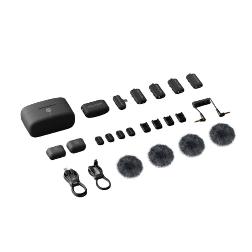 Hollyland LARK MAX 2 Combo Versión para 4 personas - Micrófono Inalámbrico Profesional 32-bit Float