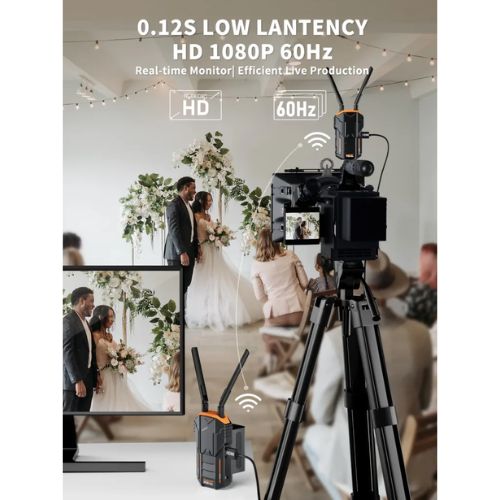 Kit Transmisión de Video Inalámbrico 200 metros con Baterías Lemorele R100 PLUS