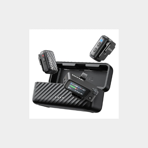 Micrófono BOYAMIC 2 – IA –40 dB, Grabación 32-bit Float, Estuche 54 h, 8 GB Interno