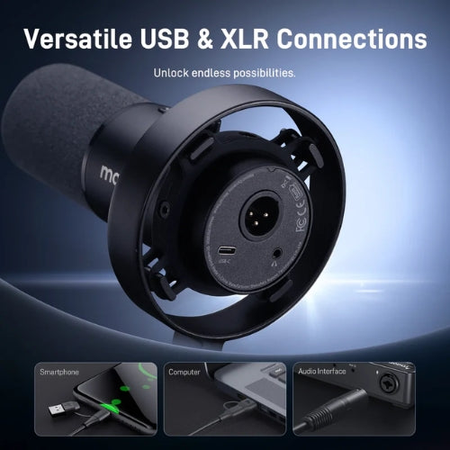 Micrófono Dinámico Cardioide USB-C para Podcasting y Streaming Maono PD300X