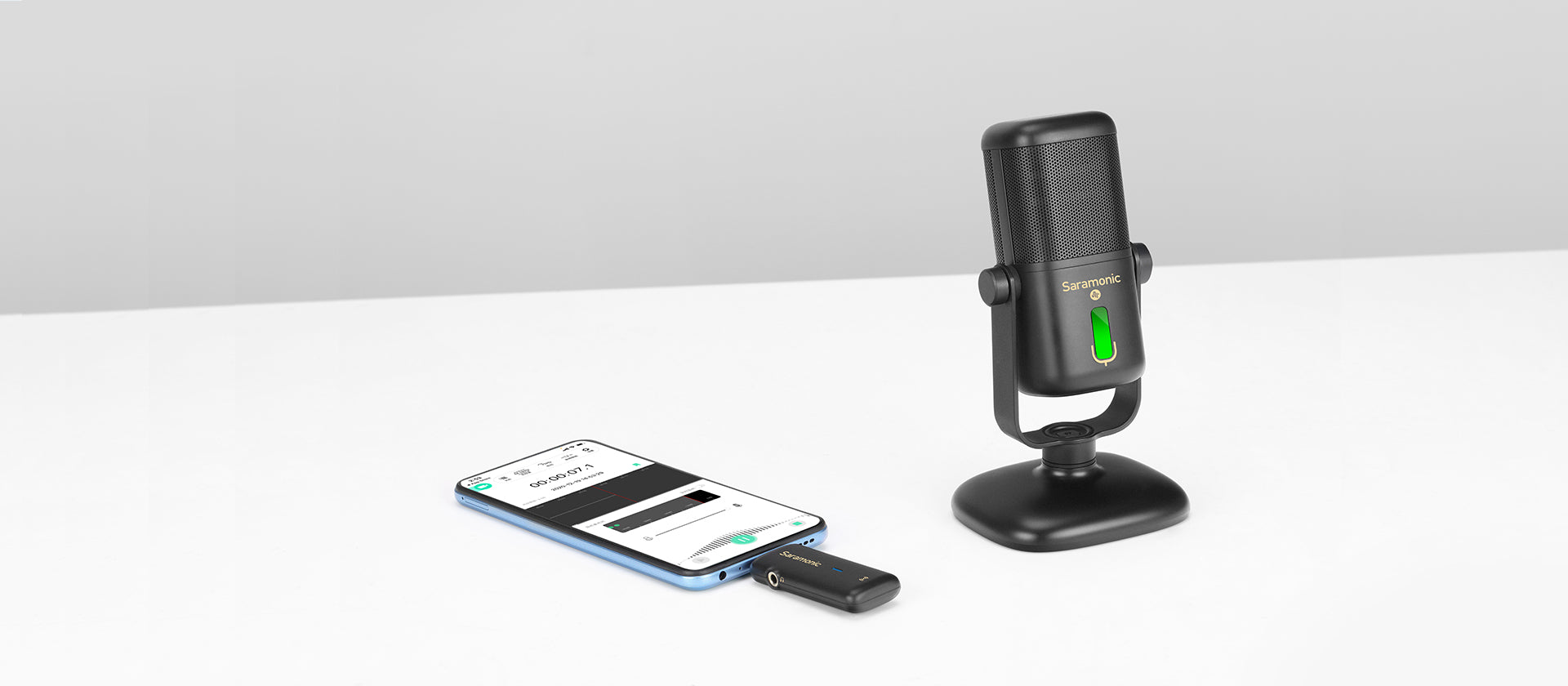 Micrófono Inalámbrico Condensador USB  para Podcast Saramonic
