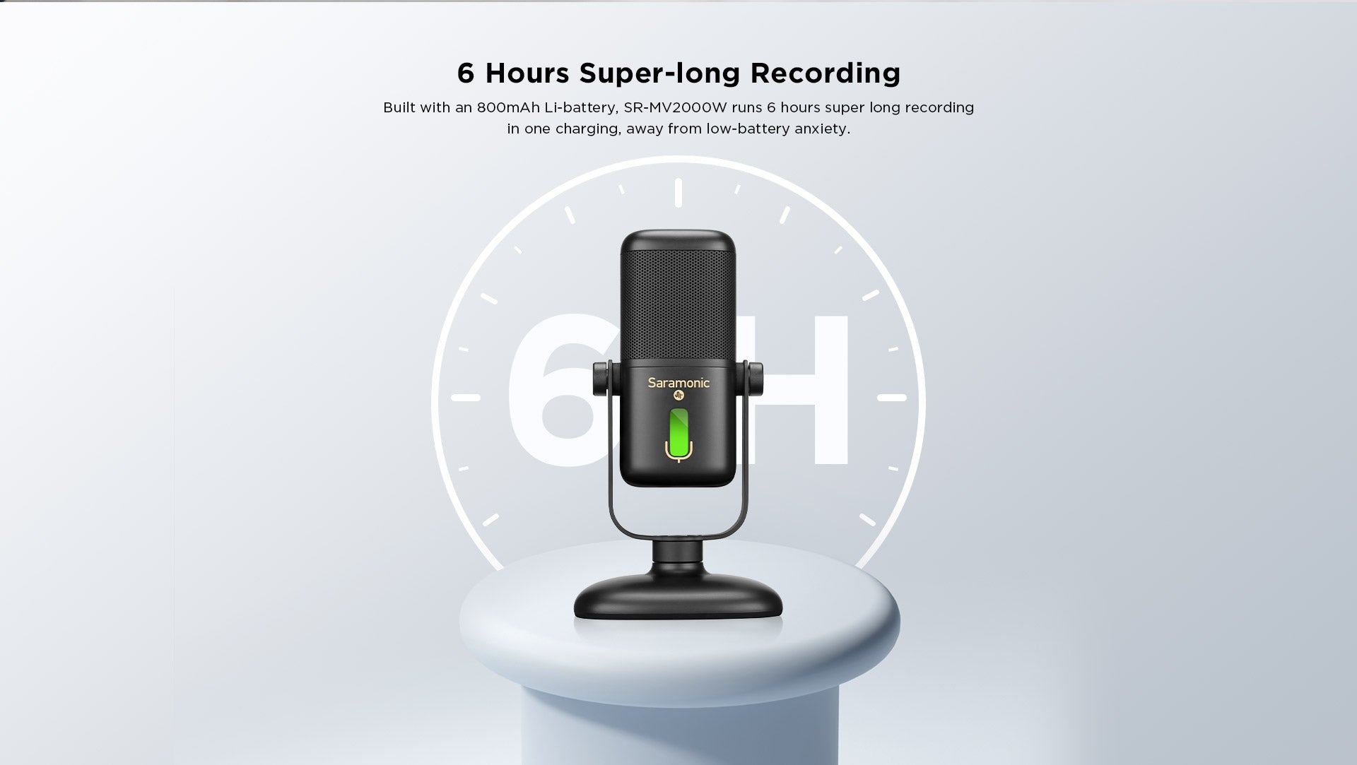 Micrófono Inalámbrico Condensador USB  para Podcast Saramonic