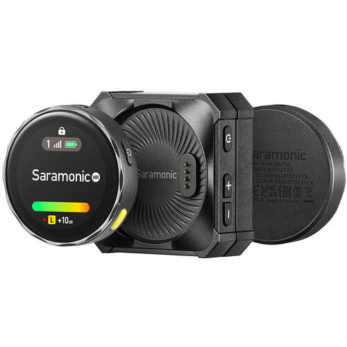 Saramonic Blink Me - Sistema de micrófono inalámbrico para 2 personas con pantallas táctiles y grabación