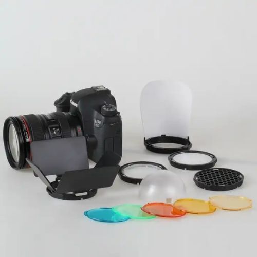 Set Accesorios Para Flash Speedlight Redondo Triopo TR-09