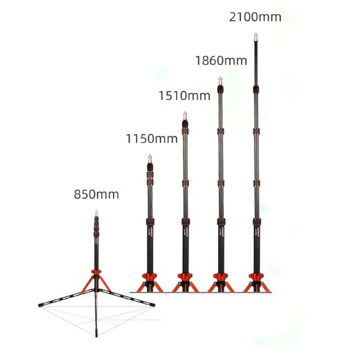 Trípode Iluminación Ultra Liviano de Fibra de Carbono Triopo LS-255