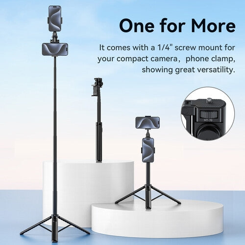 Ulanzi MT-70 Trípode Selfie Stick con Control Bluetooth – Extensible y Versátil