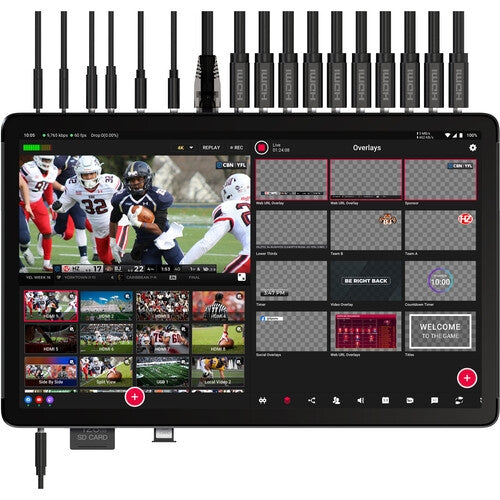 YOLOBOX EXTREME – Estación de Streaming 4K Todo en Uno con 8 Entradas HDMI y 6 Entradas NDI Inalámbricas