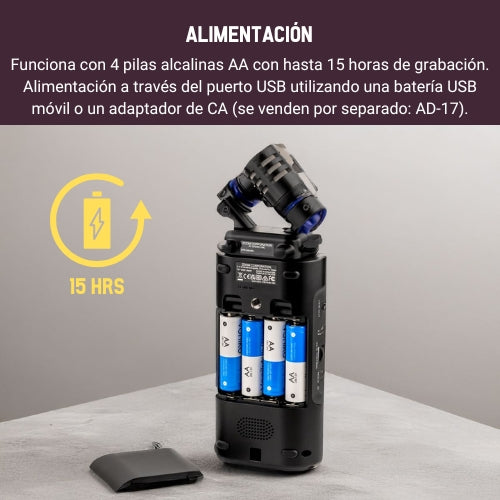 Zoom H5studio – Grabadora de Audio Profesional 32-bit Float con Interfaz 4-Canales