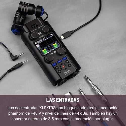 Zoom H5studio – Grabadora de Audio Profesional 32-bit Float con Interfaz 4-Canales