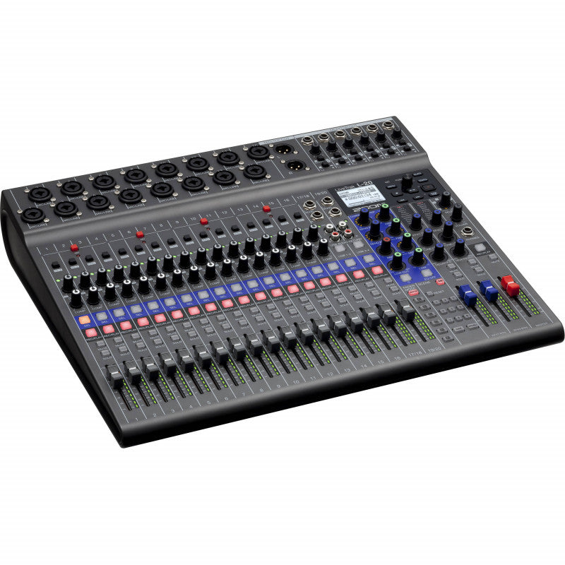 Mixer y Grabadora Zoom L-20 LiveTrak de Audio Profesional 20 canales