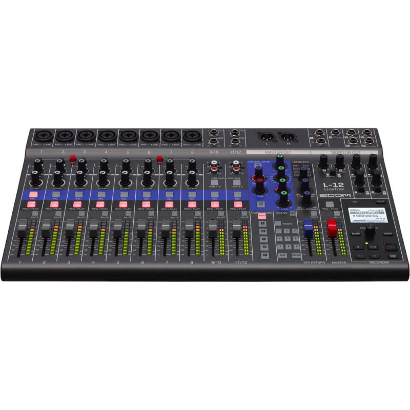 Mezclador Digital y Grabadora de 12 Canales ZOOM Live Trak L-12