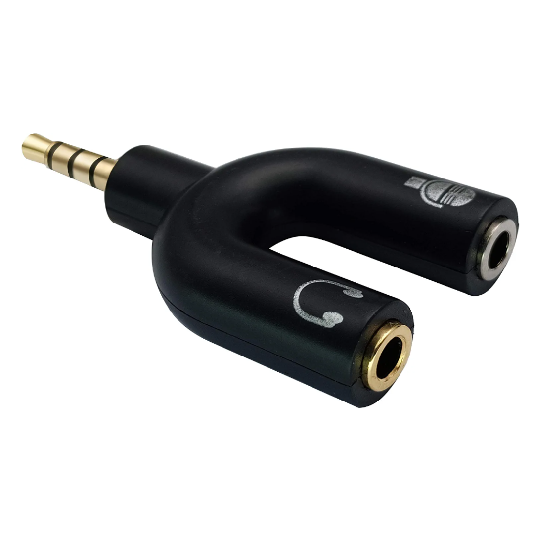 Adaptador TRRS Separador de Señal Micrófono y Audífonos