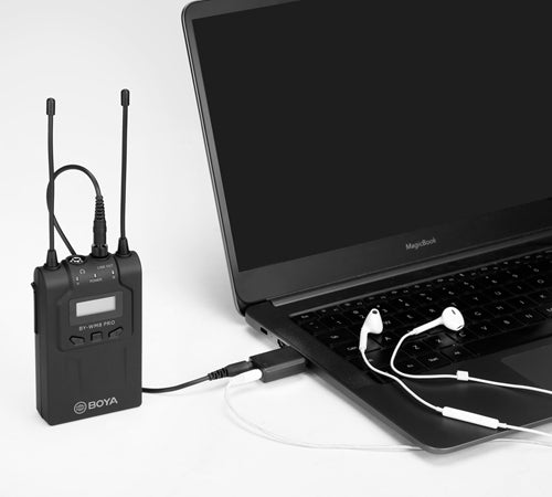 Adaptador de Sonido USB a Salidas para Audífono y Micrófono BY-EA2