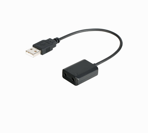 Adaptador de Sonido USB a Salidas para Audífono y Micrófono BY-EA2L