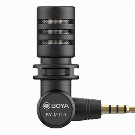 Microfono Compacto Boya BY-M110 Conector TRRS Para Telefonos
