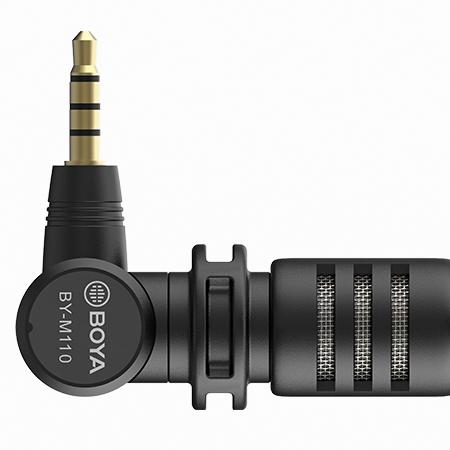 Microfono Compacto Boya BY-M110 Conector TRRS Para Telefonos