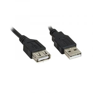 Cable Extensión USB 2.0 A Macho- USB 2.0 A Hembra 1.8 metros