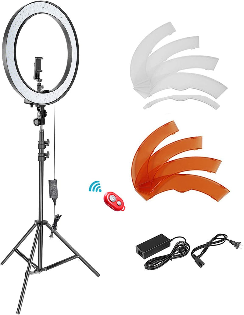 Kit Aro de Luz LED 45 cm con Soporte de 2 metros Neewer