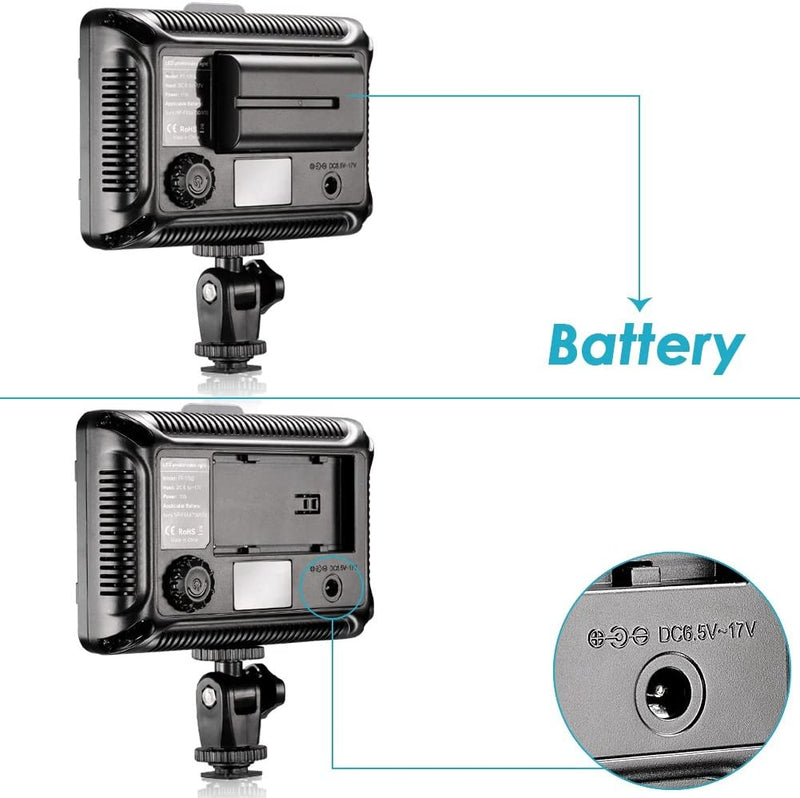 Luz LED Neewer 176 Leds con batería recargable 2200 mAh