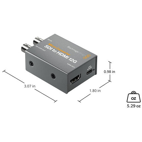 Micro Convertidor SDI a HDMI 12G