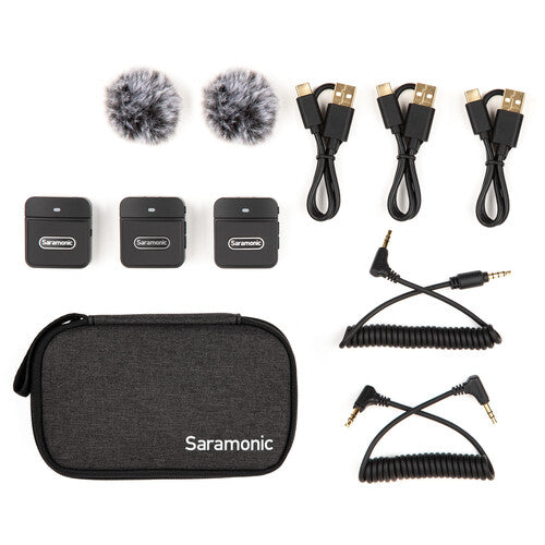 Saramonic Blink 100 B2 Sistema de micrófono inalámbrico 2,4 GHz (TX + TX + RX)