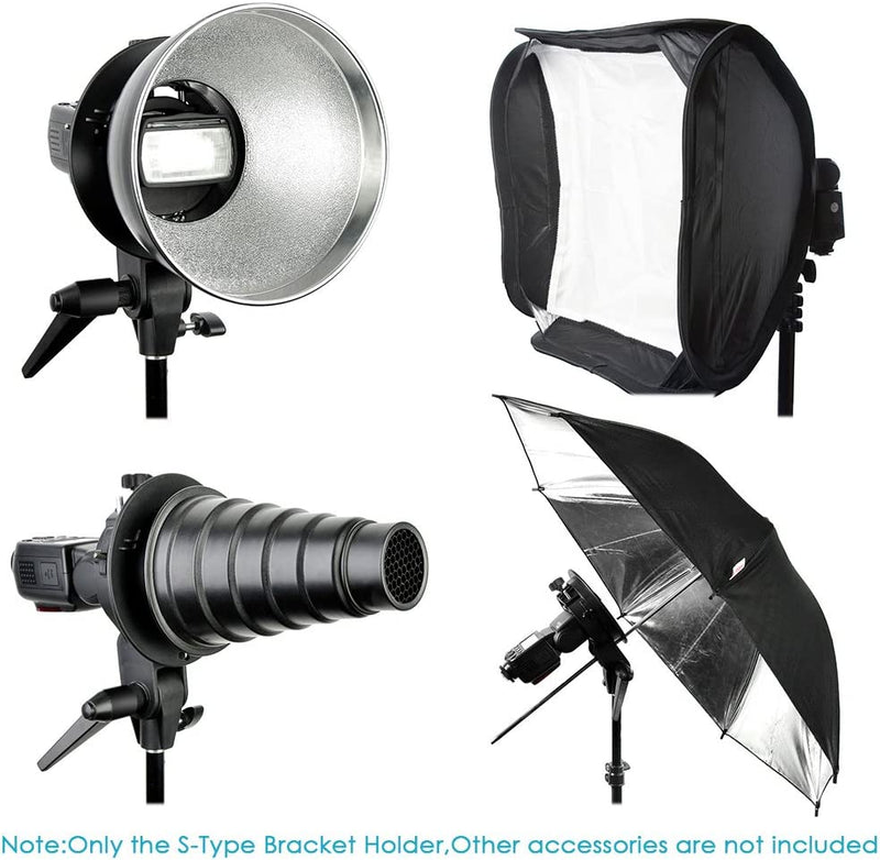 Soporte tipo S con soporte de Bowens para Flash