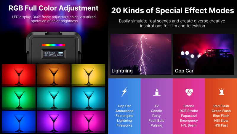 Luz LED RGB Ulanzi VL61