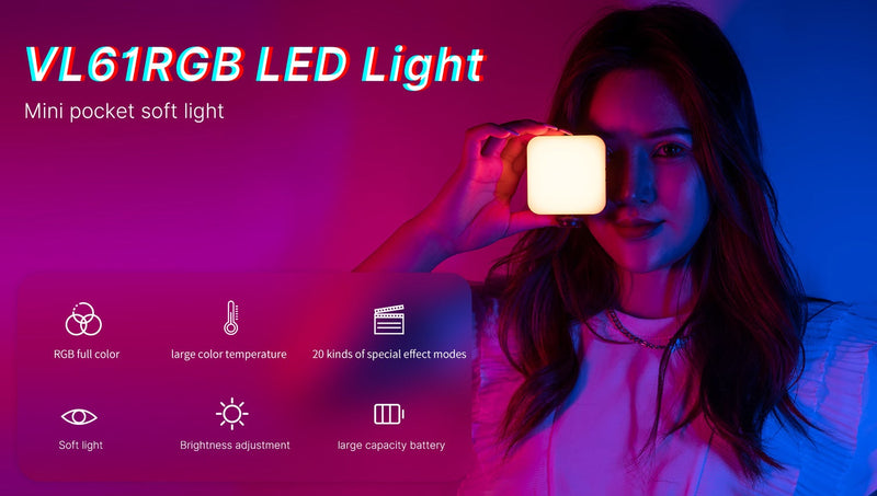 Luz LED RGB Ulanzi VL61