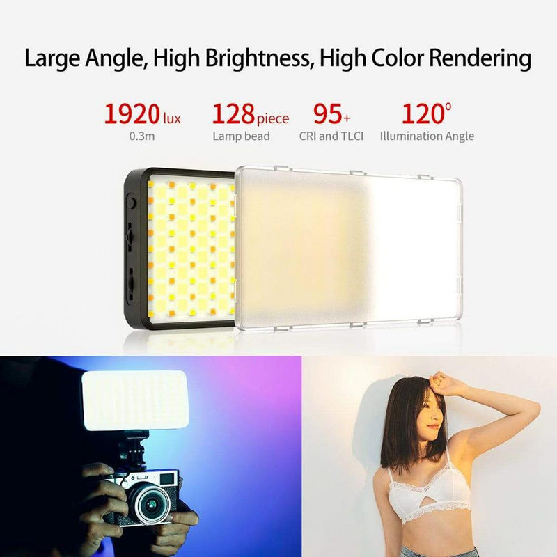 Luz LED RGB Vijim VL196 con Difusor y Panal